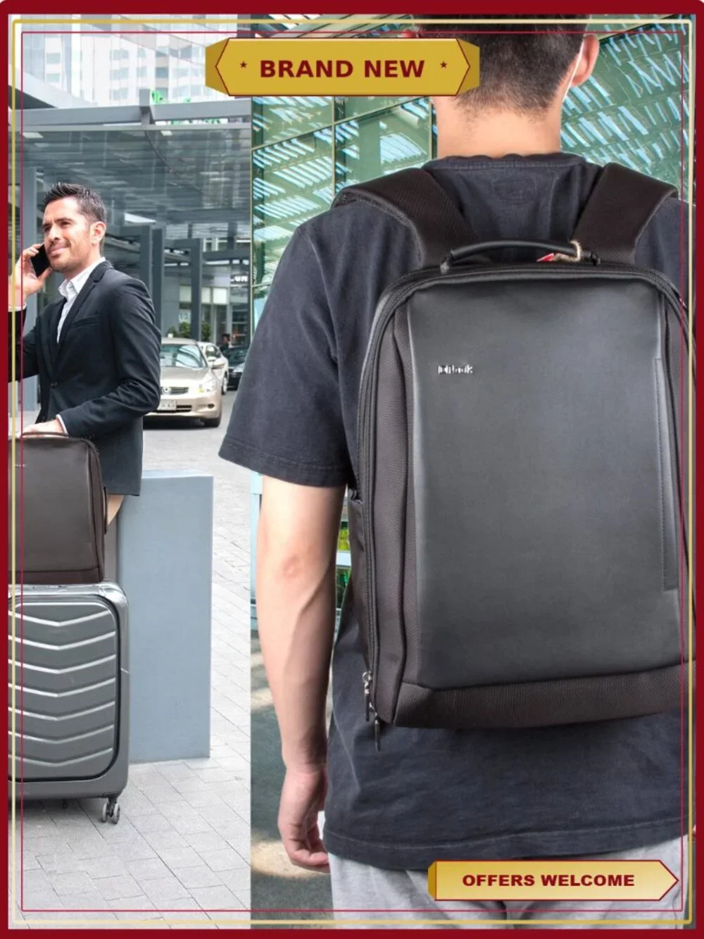 Anti Theft Laptop Backpack 15.6